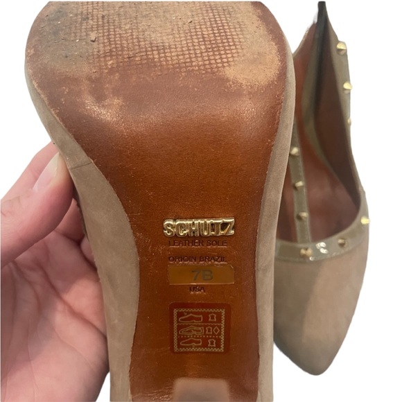 Schutz Studded Heels - Picture 6 of 10